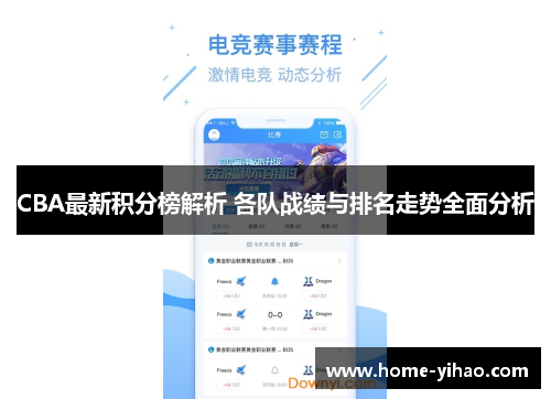 CBA最新积分榜解析 各队战绩与排名走势全面分析