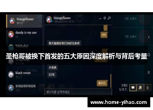 圣枪哥被换下首发的五大原因深度解析与背后考量